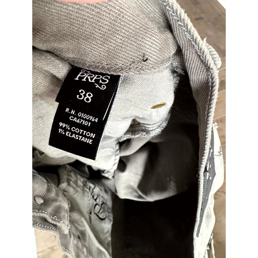 PRPS Mens Gray Acid Wash Denim Jeans Size 38 Bruised Never Broken NWOT - Picture 8 of 15